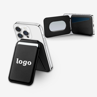 Étui de téléphone magnétique en cuir PU de luxe avec logo personnalisé d'usine, porte-cartes, sac à cartes, compatible avec plusieurs marques d'iPhone