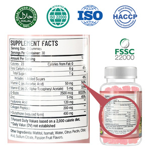 Hot verkopende Private Label L-Glutathion Gummies Verlichtende 500Mg Glutathion Huidverlichtende Gummies - Product Image 5