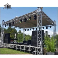 Système de treillis de scène de haute qualité en alliage d'aluminium portable de grande taille avec système de levage de poulie pour festival de musique de concert en plein air