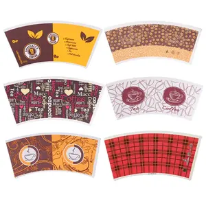 200gsm jetable recyclable simple face pe enduit papier tasse ventilateur pour papier bol café thé tasse matière première - Product Image 1