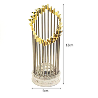 Trofeo de campeonato de liga de béisbol MLB personalizado, trofeo conmemorativo de Honor de celebración del juego, puede personalizar el nombre y el nombre del equipo