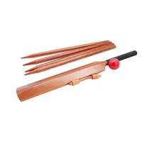 Holz Unterschrift Cricket Bat und Rot Leder Cricket Bälle Set mit Custom Gravur Personalisierte Geschenk