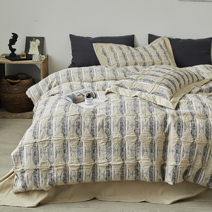 Luxuriously Fashion Custom <strong>Printed</strong> Soft <strong>Bedsheet</strong> <strong>Set</strong> 100% Cotton Bedding <strong>Set</strong> 4 Pcs for Hotel Home - Product Image 3