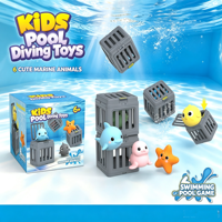 Jouets de plongée sous-marine personnalisables Jinying, jouets de bain en plastique, animaux de sauvetage de la mer, jeu d'entraînement à la natation pour enfants en piscine