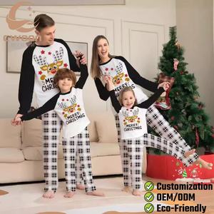 Pijamas de Natal para Família, Conjuntos de Pijamas em Família, Pijamas de Mulher em Estampa Xadrez Buffalo - Product Image 1