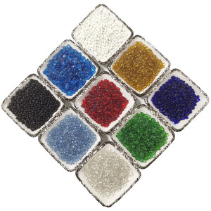Pierres de couleur en verre Aquarium décoratif de sable coloré Gravier de fond d'aquarium - Product Image 1