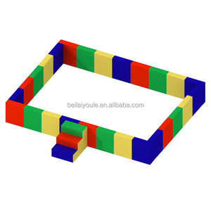 Piscine à balles intérieure colorée de forme carrée personnalisée pour enfants aire de jeu souple équipement - Product Image 6