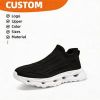 Sepatu Rajut Slip On Diskon Besar, Ringan, Nyaman, Sol Tahan Aus, Peredam Guncangan, Sepatu Olahraga Luar Ruangan