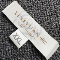Étiquettes de marque modestes en satin mat, finition douce, sans brillance, respectueuses de la peau, pour sous-vêtements