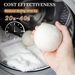 <span class=keywords><strong>2026</strong></span> Bestseller Trending Producten Bestseller Droger Ballen Biologisch Nieuw 6 Pack Nieuw Zeeland Schapenwol Wasbal - Product Image 3