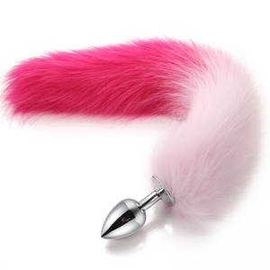 Juguete Sexual Anal de Acero Inoxidable al por Mayor, Tapón Anal Grande con Cola de Zorro, Masturbador - Product Image 6