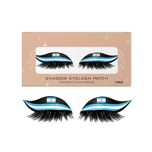 Pestañas Postizas Coloridas con la Bandera Argentina de AMZ, Cómodas y Ligeras para Uso Diario, Fiestas y Partidos de Fútbol - Product Image 1