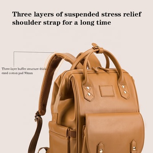 RAYLON - <span class=keywords><strong>Mochila</strong></span> de Pañales Personalizada, Portátil, de Gran Capacidad, de PU, para Mamá y Bebé, Impermeable, para Viajes, Elegante, para Cochecito - Product Image 4
