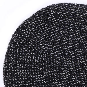 Qianzun Nhà Sản Xuất Cực Lông Cừu Lót Gân Đan Beanie Tùy Chỉnh Quá Khổ Phản Quang Acrylic Beanie Hat - Product Image 4