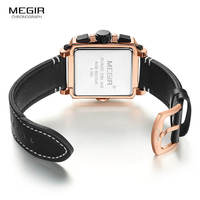 MEGIR 2061 populaire montre à quartz pour hommes Vintage Sports Design Top 10 marques chronographe résistant à l'eau 22mm Vive alliage à la mode