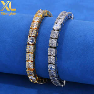 สร้อยข้อมือทองชุบประดับเพชร CZ ขนาด 6 มม. สร้อยคอแบบโชคเกอร์ สร้อยเทนนิส - Product Image 3