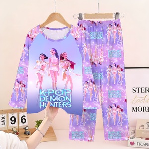 Conjunto de Pijama de <span class=keywords><strong>Anime</strong></span> 3D de Dibujos Animados, Camisón de Moda para Niñas y Niños, <span class=keywords><strong>Ropa</strong></span> de Dormir Diaria, Camiseta de Manga Larga y Pantalones, <span class=keywords><strong>Ropa</strong></span> Casual para el Hogar de Alta Calidad - Product Image 1