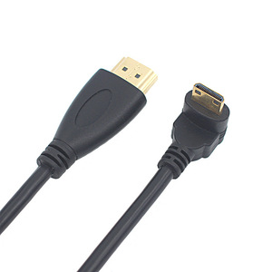 สาย HDMI เป็นมินิ HDMI ชนิดตัวผู้ต่อตัวผู้ 1080P ชุบทอง สำหรับการเชื่อมต่อจอแสดงผลของกล้อง - Product Image 1