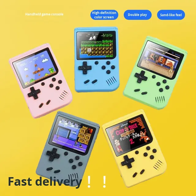 Wi-Fi Enabled Retro Mini Classic Handheld Game Console Macaron-Style Nostalgic Toy for Students Children Popular Gift for