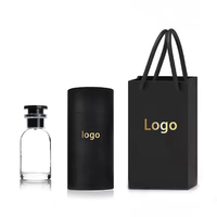 Botella de Perfume Personalizada de Lujo, 30ml 100ml 50ml, Botella de Colonia Vacía Transparente con Pulverizador, Caja y Bolsa para Fragancias