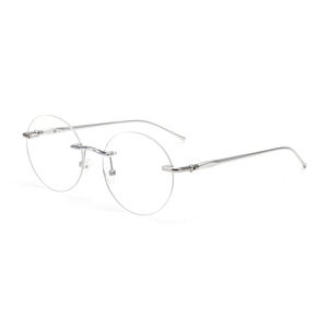 Vente en gros de lunettes optiques sans monture flexibles pour hommes et femmes d'affaires montures de lunettes rondes exquises sans monture - Product Image 3