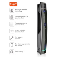 Cerraduras Inteligentes sécurité TUYA WIFI biométrique numérique serrure intelligente empreinte digitale avec caméra 3D reconnaissance faciale serrure de porte