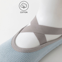 Calcetines de Yoga y Pilates Jstar de Corte Bajo con Cinco Dedos y Diseño de Tiras Cruzadas, con Dedos Expuestos, de Algodón, Unisex, Cómodos y Portátiles