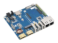 CM4-DUAL-ETH-WIFI6-BASE double carte de base ETH Raspberry Pi CM4 WIFI6, la carte IO du module de calcul Raspberry Pi 4