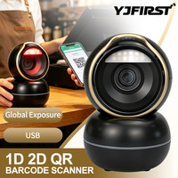 Escáner de Código de Barras Omnidireccional 2D de Escritorio YJ-8053QY, Fabricante Chino, Personalización Disponible para Supermercados y Tiendas