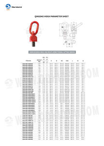 HIDEA M20 à M64, pivot <span class=keywords><strong>de</strong></span> <span class=keywords><strong>levage</strong></span> multidirectionnel G80, robuste, <span class=keywords><strong>de</strong></span> 2t à 15t, 360° °   <span class=keywords><strong>Anneau</strong></span> <span class=keywords><strong>de</strong></span> <span class=keywords><strong>levage</strong></span> rotatif pour pièces <span class=keywords><strong>de</strong></span> machines <span class=keywords><strong>de</strong></span> grue - Product Image 2