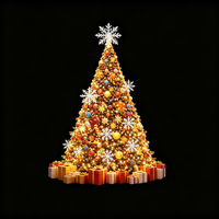 Lanternes coniques simples pour arbres de Noël, éclairage extérieur de Noël pour parcs à thème, places publiques, visites nocturnes culturelles