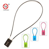 Petit cadenas à combinaison durable et poli, câble de verrouillage, déverrouillage par traction, 80x50mm, pour panier de vélo, casque, armoire de dortoir, câble métallique