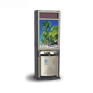 Contenedor de <span class=keywords><strong>Basura</strong></span> Publicitario con Energía Solar para Exteriores, con Pantalla LED, Contenedor Inteligente para la Gestión de Residuos en Calles, Parques y Centros Comerciales - Product Image 4