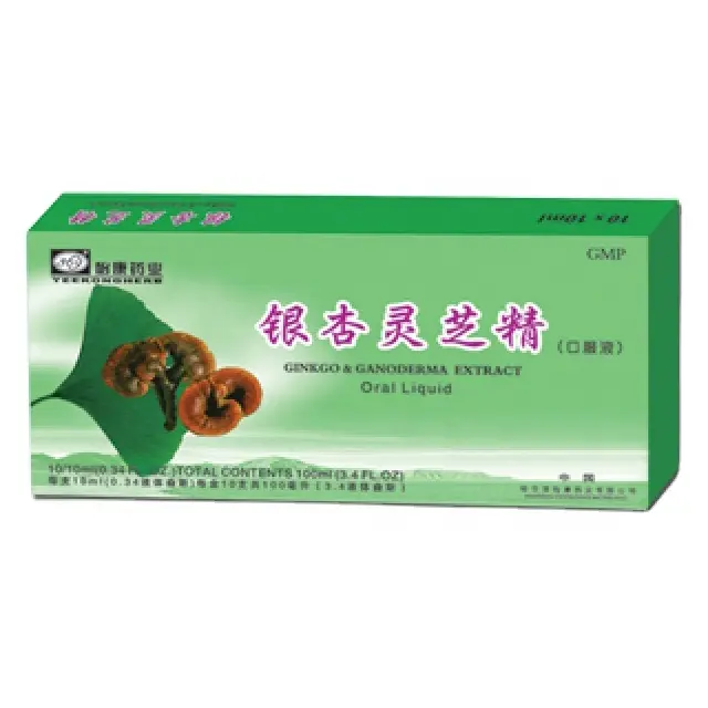 Ginkgo Biloba Ganoderma Lucidum Chiết Xuất Thảo Dược Dung Dịch Uống Thuốc Bổ Sung Chăm Sóc Sức Khỏe Giảm Ho