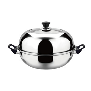 Deshilang Stainless Steel <b>Steamer</b> 2 Tier With Rack For Buns And Soup Pot Household Use - Product Image 5
