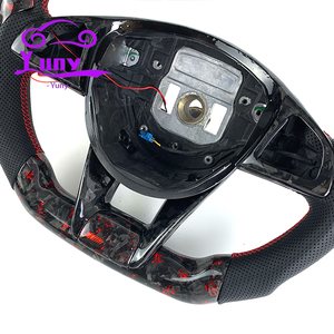 Volant personnalisé en fibre de carbone forgée à LED pour Mercedes-Benz Classe C S E A <span class=keywords><strong>AMG</strong></span> W205 W212 W222 E63 C43 <span class=keywords><strong>GT</strong></span> S65 GLA GLE GLS SL - Product Image 3