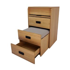 ZIRI 木製ドレッサーとベンチの多機能セット、収納キャビネット付き、寝室の整理整頓と収納に使用 - Product Image 4