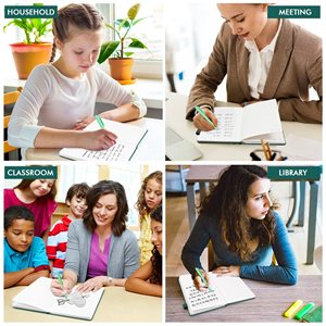 Quaderno per Studenti A5 con Logo Personalizzato, Copertina Rigida in Pelle PU 120GSM, 128 Fogli 21x13cm, Diario Scolastico Universitario, Custodia per Penna con Copertina in PP - Product Image 3