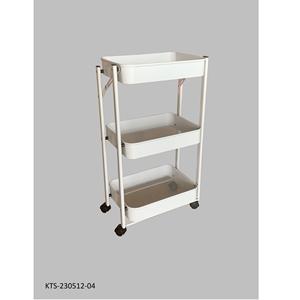 Chariot de salon minimaliste à trois niveaux pliable, type sol, multifonction, Lumetal Vietnam, meubles d'intérieur, supports de rangement - Product Image 1