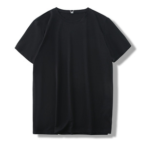 T-shirt Unisex all'ingrosso della fabbrica di abbigliamento stampa di calore personalizzata T-collo in tessuto di cotone in poliestere T-shirt girocollo da uomo - Product Image 4