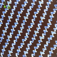 Tela Elástica de Nailon y Spandex, Transpirable y Suave al Tacto, 70D, 98% Nailon, Estampada, para Ropa Deportiva de Yoga y Sujetadores Deportivos
