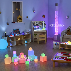 Lámpara <span class=keywords><strong>de</strong></span> Burbujas Sensoriales que Cambia <span class=keywords><strong>de</strong></span> Color, Juguete Sensorial Visual para Autismo y Educación Especial - Product Image 5