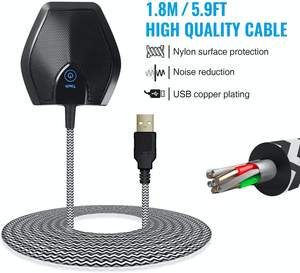 TONOR G11 Vente chaude 2023 MOQ 50 pièces Microphone de conférence USB omnidirectionnel de bureau pour les réunions <span class=keywords><strong>Zoom</strong></span> - Product Image 4