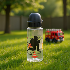 Botella de Agua Transparente Emsa Tritan para Niños, Diseño de Bombero, 0.5l - Product Image 3