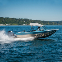 Meilleure vente en Chine Kinocean Aluminium Pêche Cabine Bateau Jet Ski Bateaux avec moteur à vendre