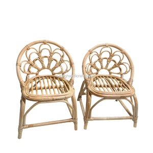 Silla Infantil de Ratán Hecha a Mano para Decoración de Fiestas de Cumpleaños, Muebles de Asiento para Niños de Mimbre Natural, Estilo Boho Ecológico - Product Image 5