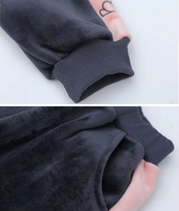 Conjuntos de Ropa Casual Abrigada de 3 Piezas para Niñas al por Mayor, Sudaderas, Pantalones y Chaleco de Forro Polar de Algodón Estilo Urbano para Temporadas de Primavera e Invierno - Product Image 5