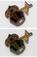 Serrure de porte cylindrique invisible double face en acier inoxydable pour portes de salle de bain intérieures avec 2 clés, directement du fabricant