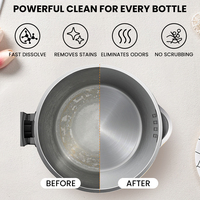 Tablettes effervescentes nettoyantes pour bouteilles d'eau – Nettoyage en profondeur, détachant écologique pour tasses à café, nettoyant pour pack d'hydratation – OEM