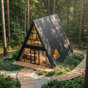 Villa de villégiature moderne <span class=keywords><strong>Secret</strong></span> Garden, séjour boutique haut de gamme, projet d'investissement touristique S990, maison en A-frame - Product Image 2